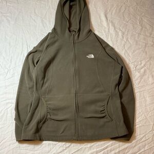 The North Face Olive Green Fleece Hoodie